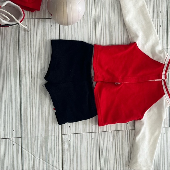 American Girl 18” Doll Volleyball Outfit Red Black - Picture 8 of 8